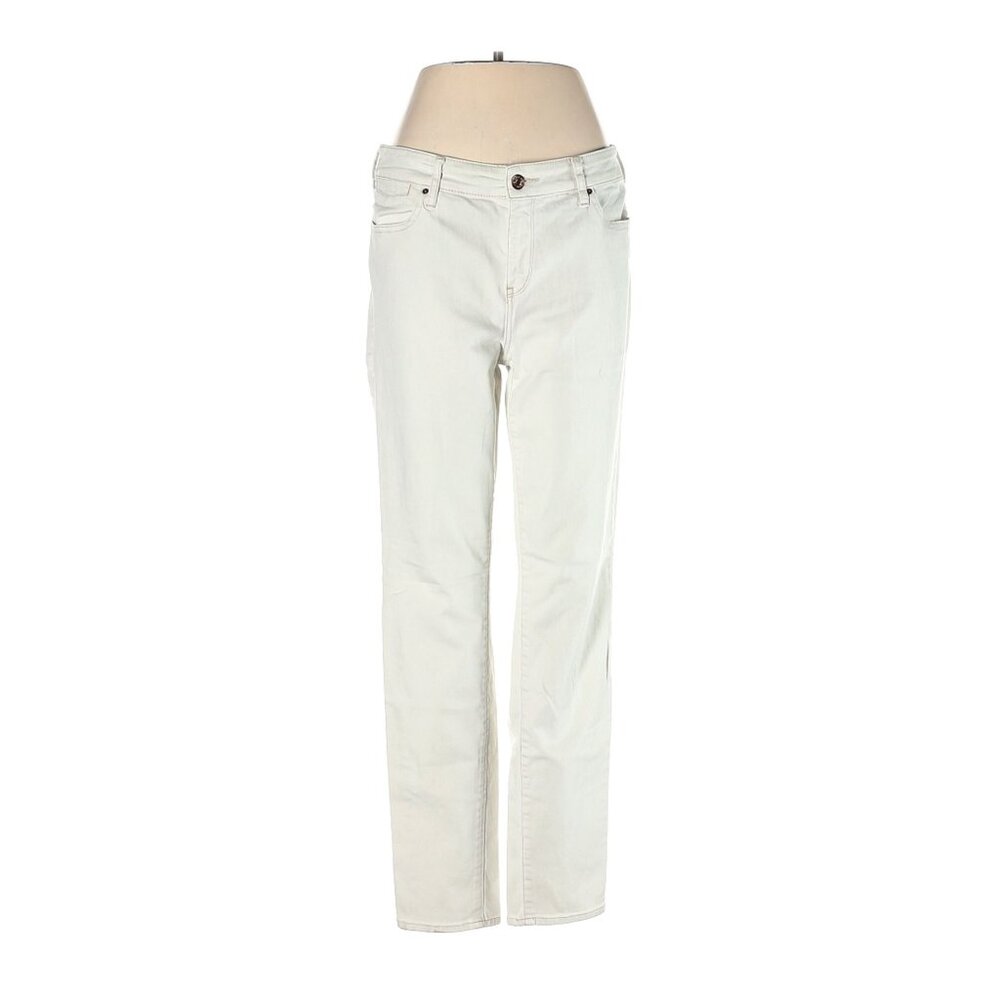 Chicos Womens Regular Size 0.5 Beige Straight-Leg Jeans With Cotton Blend